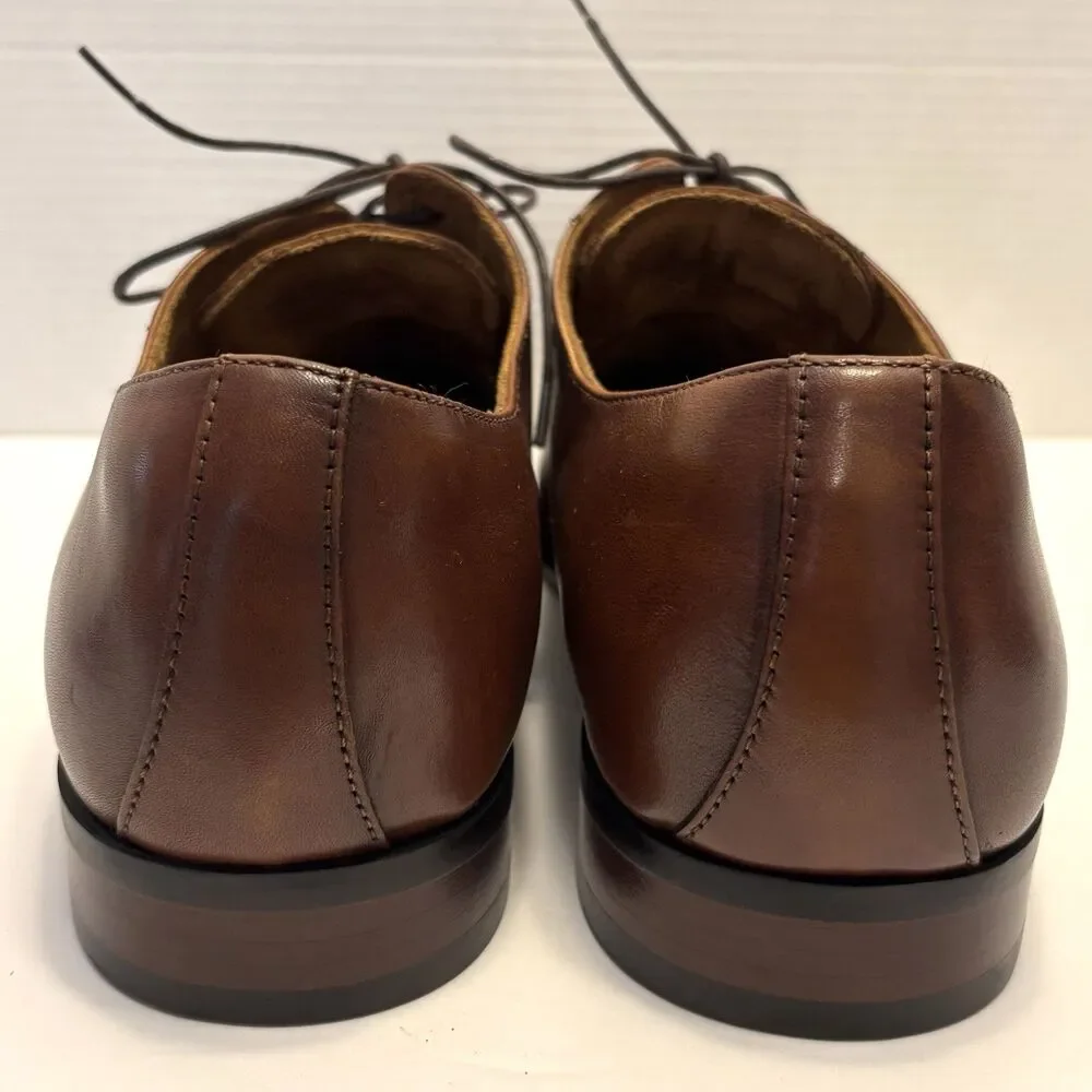 Florsheim Men's Flex Sole Brown Cognac Dress Shoes 13D Lace Up Comfort NWOB